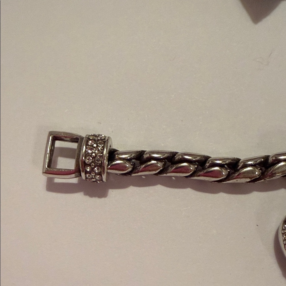 Brighton Silver Heart Charm Bracelet with Floral Drawstring Pouch - Multicolor - Picture 2 of 12